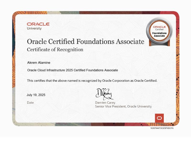 OCI Foundations Certification